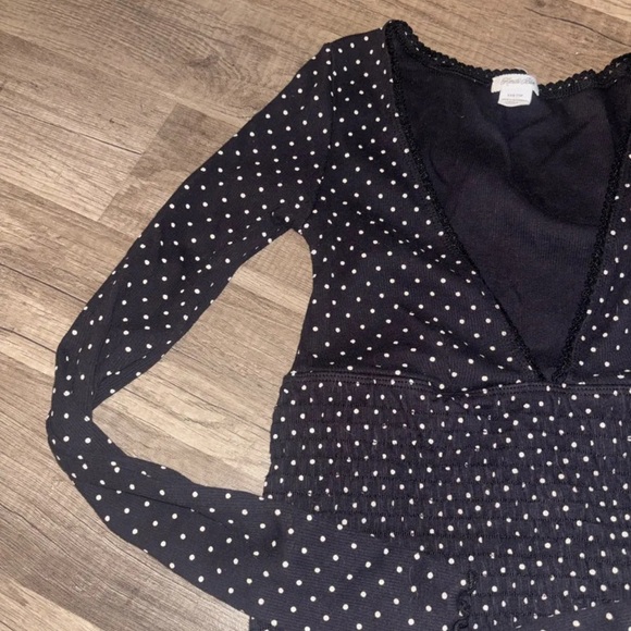 Urban Outfitters Black and White Polka Dot Blouse - Picture 2 of 5